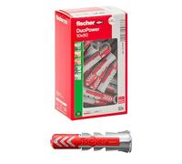 Fischer 50x Tasselli DuoPower, 10 x 50 mm, per Muro pieno, Mattone Forato, Cartongesso, 537644
