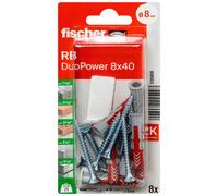 Fischer 535959 DuoPower 8 x 40 RB K NV Kit di montaggio 40 mm 8 mm 1 KIT