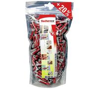 Fischer Big Pack DUOPOWER 6 x 30 mm, 240 Tasselli Universali per Ogni Tipo di Muro, Cartongesso, Gasbeton, 536382