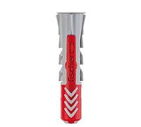 Fischer 537613 Tassello Duopower, Grigio/Rosso, 5 x 25 mm, Set di 35 Pezzi