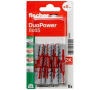 Fischer 537651 Blister Duopower, 8X65, Multicolore