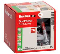 Fischer 538261 DUOPOWER 8x65 S PH LD Tassello a 2 componenti 65 mm 8 mm 25 pz.