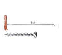 fischer 544668 Kit tasselli e Viti, Grigio/Rosso, Duotec 12 - Bolsa