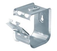 fischer 544935 - Appendiabiti in metallo SHA M 70, colore: Grigio
