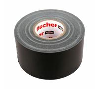 Fischer Nastro Universale Strong, Nastro Adesivo Telato Americano Forte, Multiuso Resistente alle Intemperie per Riparazioni, Fissaggio, Sigillatura, 25 m x 48 mm, Nero, 560903