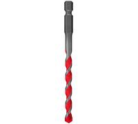fischer 561647 D-U - Punta per trapano universale, 10 mm, 10/90/150, per mattoni, legno, piastrelle, plastica, acciaio, cemento, rosso, argento