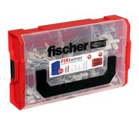 Fischer FixTainer DuoPower + EasyHook + Vite Torx, Set di Vari Ganci, Tasselli DuoPower, Tappi di Copertura e Viti, Ganci Flessibili a Vite per Montaggio in Numerosi Materiali da Costruzione, 228