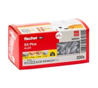 Fischer 568004 SX Plus Tassello ad espansione 20 mm 4 mm 200 pz.
