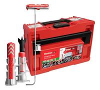 fischer Tanos Box DuoLine, set di tasselli da 713 pezzi, diametro 6-10 mm, lunghezza 30-80 mm, DuoPower, DuoTec e DuoBlade per maggiore funzionalità, prestazioni e sicurezza, per professionisti e fai