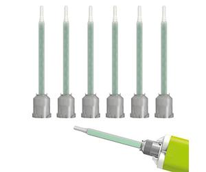 Fischer 6 Miscelatori per Colla Bicomponente | per Fill&Fix, Mega Colla, e PowerMix | Beccucci per Siringhe da 25 ml | 542940