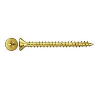 Fischer 653083 Power-Fast - Confezione da 1000 viti a testa svasata VG PZ 3,5 x 20 mm, zincata, colore: Giallo