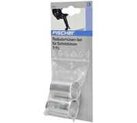 Fischer 85642 - Set di 2 Supporti per Sella per Bicicletta, Combinabili, Diametro reggisella di 25,4 mm, Argento