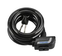 Fischer Chiusura Serratura a Spirale, Lunghezza 180 cm, Diametro 13 mm Unisex-Adulto, Nero