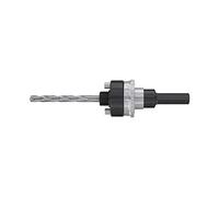 Fischer Adattatore 32-152 K con punta di centraggio TCT per sega a tazza HS-Multi A1 S, adattatore FML per fresa al carburo per muratura e legno, 1 adattatore,551368, grigio, Diametro: 32-152 mm