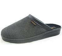 Fischer Andy, Pantofole Uomo, Nero e Argento, 41 EU