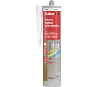 Fischer ASP Bianco, Adesivo Sigillante Tenace e Resistente per Giunti a Pavimento, in Facciata, Condotte, Lamiera e Carrozzeria, Cartuccia in Alluminio 300 ml, 544916