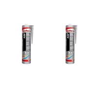 Fischer ASP Bianco, Adesivo sigillante tenace e resistente per giunti a pavimento, in facciata, condotte, lamiera e carrozzeria. Cartuccia in alluminio da 300 ml, 544916 (Confezione da 2)