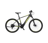 Fischer Bicicletta elettrica MTB MONTIS 5.0i, bicicletta elettrica per uomo e donna, con motore centrale da 50 Nm, batteria da 36 V nel telaio, grigio ardesia opaco, 29 pollici