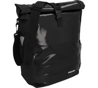 Fischer Borsa per portapacchi da bicicletta, 18 litri, impermeabile, colore: ner