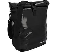 Fischer Borsa per portapacchi da bicicletta, 18 litri, impermeabile, colore: nero