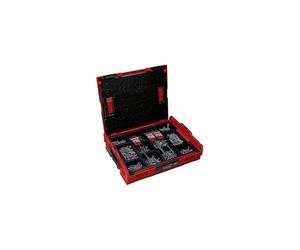 fischer BOXX Tutti i Materiali-Valigetta da 1052 Pezzi-Assortimento Nylon universali, tasselli Metallici per Corpo Cavo e cartongesso, Viti per Legno e foreste, Taglia Unica