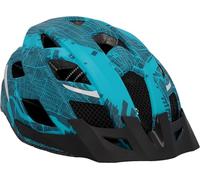 FISCHER Casco da bicicletta per adulti, Urban Plus NY, S/M, 52-59 cm, blu, con luce posteriore a LED integrata