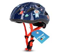 FISCHER Casco da bicicletta per bambini, varie misure, alta sicurezza, con illuminazione