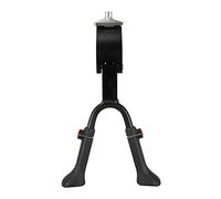 Fischer Cavalletto per Bicicletta da 24 a 28 Pollici, con Ammortizzatore di sterzo, Altezza Regolabile, in Alluminio, Colore: Nero