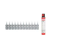 Fischer - Chiodi per tiro 32 mm con Gas Incluso, per chiodatrice elettrica di Chiodi FGC 100, Adatti per calcestruzzo (< C 30/37), Mattoni massicci e muratura, 1.008 Pezzi, Grigio