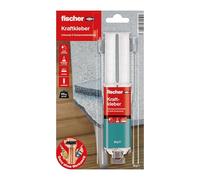 fischer Colla Kraft, colla a 2 componenti trasparente, universale per ogni applicazione, per interni ed esterni, affidabile riparazione, 25 ml