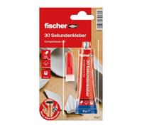 fischer Colla per 30 secondi, colla corretta, si attacca quasi tutti i materiali, colla potente, trasparente, 15 g