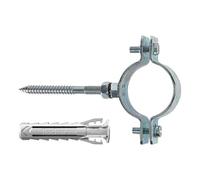 Fischer Collare CPT 1-1/4" per Fissaggio di Tubazioni in Metallo, Diametro Tubi da 39 mm a 43 mm, Include Tassello SX Plus 10 e Vite Doppia M8, 567675