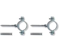 Fischer Collare in acciaio per tubi CPS-V 3/4" con vite e tassello (Confezione da 2)