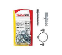 Fischer Collari Distanziatori in Acciaio per Tubi, Diametro 20 mm, Collari Fissatubi