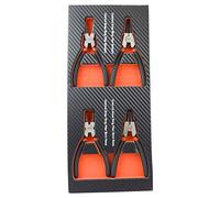 Fischer Darex 810909 schedario include 4 pinze CI clip, Nero