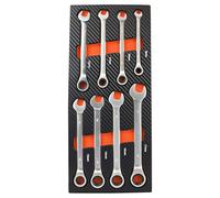 Fischer Darex 810913 modulo di archiviazione con 5 chiavi miste a cricchetto, Nero