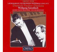FISCHER-DIESKAU/SAWALL Eichendorff Lieder: Salzburg Festival 1975 (Sawalli (CD)
