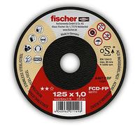 fischer Disco da taglio FP piatto, per applicazioni in acciaio e acciaio inox, 1,5/115 mm, diametro foro 22,23 mm, set da 25 pezzi