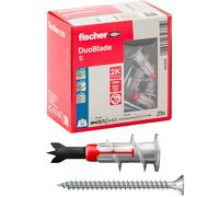 Fischer DuoBlade 20x Tasselli per Cartongesso con Vite, Autoforanti, Robusti e d