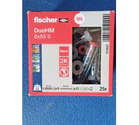 FISCHER :DuoHM 6x55 S tassello con vite impronta PZ-Art.572922-SCATOLA da 25pz.