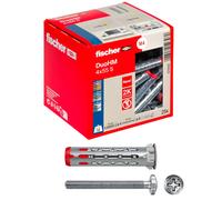 Fischer DuoHM Ø8 mm con Vite a Croce POZI M4x55 mm, 25 Tasselli per Cartongesso