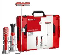 Fischer Duoline L-Boxx 560491, Valigetta Attrezzi, Assortimento Tasselli DuoPower, DuoTec, DuoBlade, Tasselli per Cartongesso, Mattoni, Ø 6-8-10mm, Cassetta Resistente agli Urti e Impilabile, 833 pz
