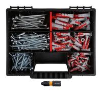Fischer DuoPower 201 pezzi + inserto PZ2 compatibile con DeWalt (DeWalt, 201 elementi)