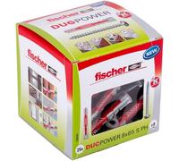 Fischer Duopower Tasselli E Viti - Rosso/Grigio, Multiplo Misure 6x50 - 8x65S