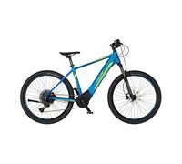 Fischer E-Bike | MTB Mountain Bike MONTIS 6.0i bicicletta elettrica per uomo e donna | RH 46 cm motore centrale 90 Nm | batteria 36 V nel telaio, blu opaco, 46 cm-504 Wh