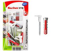 FD 557917 - Gancio da parete, angolo EasyHook, DuoPower 8x40, 4 pezzi