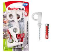 FD 557927 - Gancio da parete, EasyHook Loop DuoPower 8x40, 4 pezzi