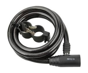 FISCHER FAHRRAD 85848 Lucchetto a cavo Nero Lucchetto a chiave