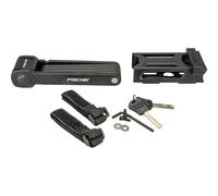 FISCHER FAHRRAD 85852 Lucchetto pieghevole Nero Lucchetto a chiave