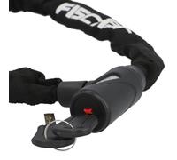 Fischer Bicicletta 85898 Lucchetto a Catena Nero Unisex-Adulto, Taglia Unica